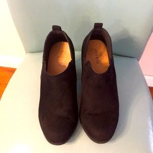 Black Torrid Faux Suede Booties